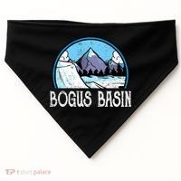 Skier Skiing Slopes Idaho Winter Mountains Bogus Basin Premium USA-Made Doggie Bandana thumb 0