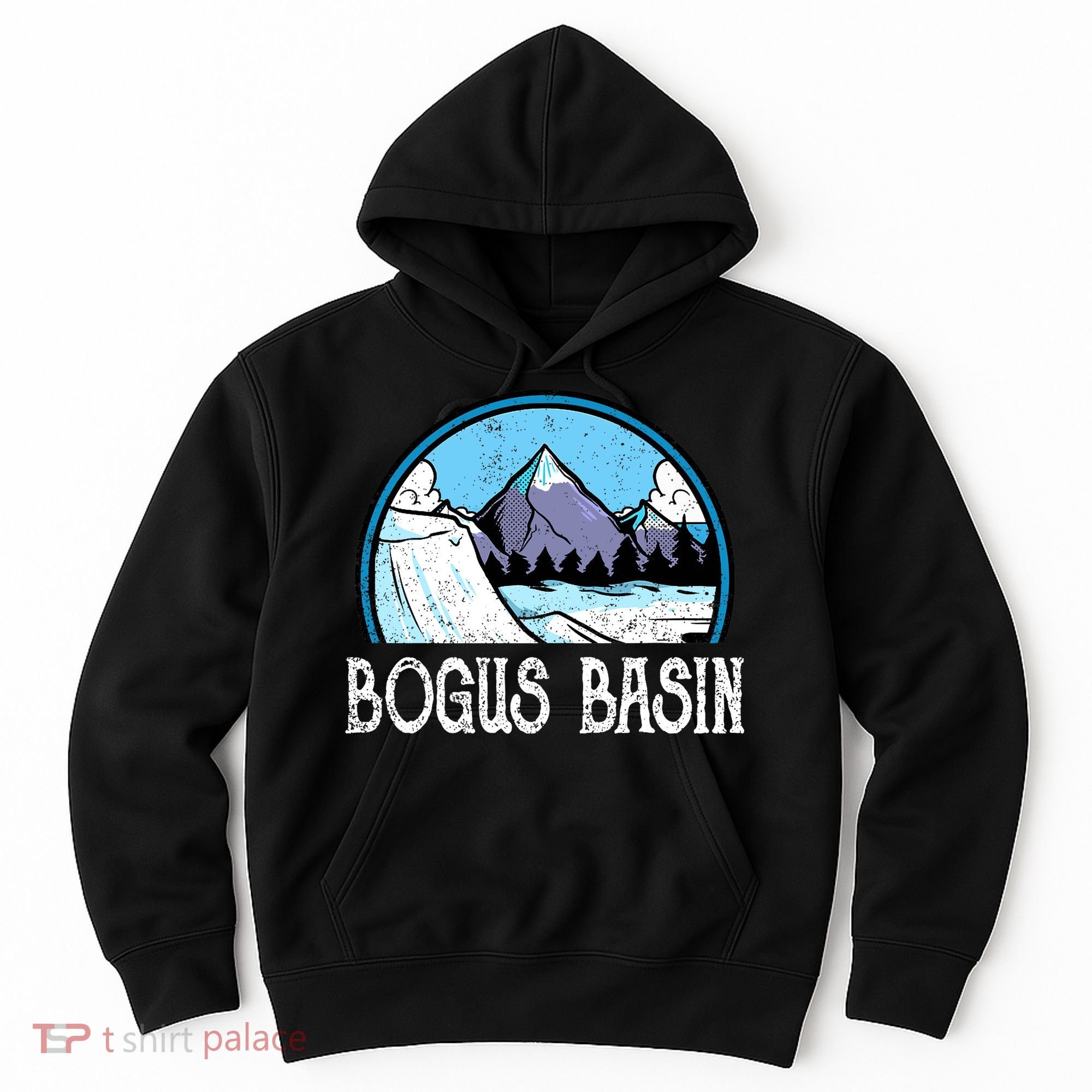 Skier Skiing Slopes Idaho Winter Mountains Bogus Basin Premium Hoodie