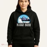 Skier Skiing Slopes Idaho Winter Mountains Bogus Basin Premium Hoodie thumb 5