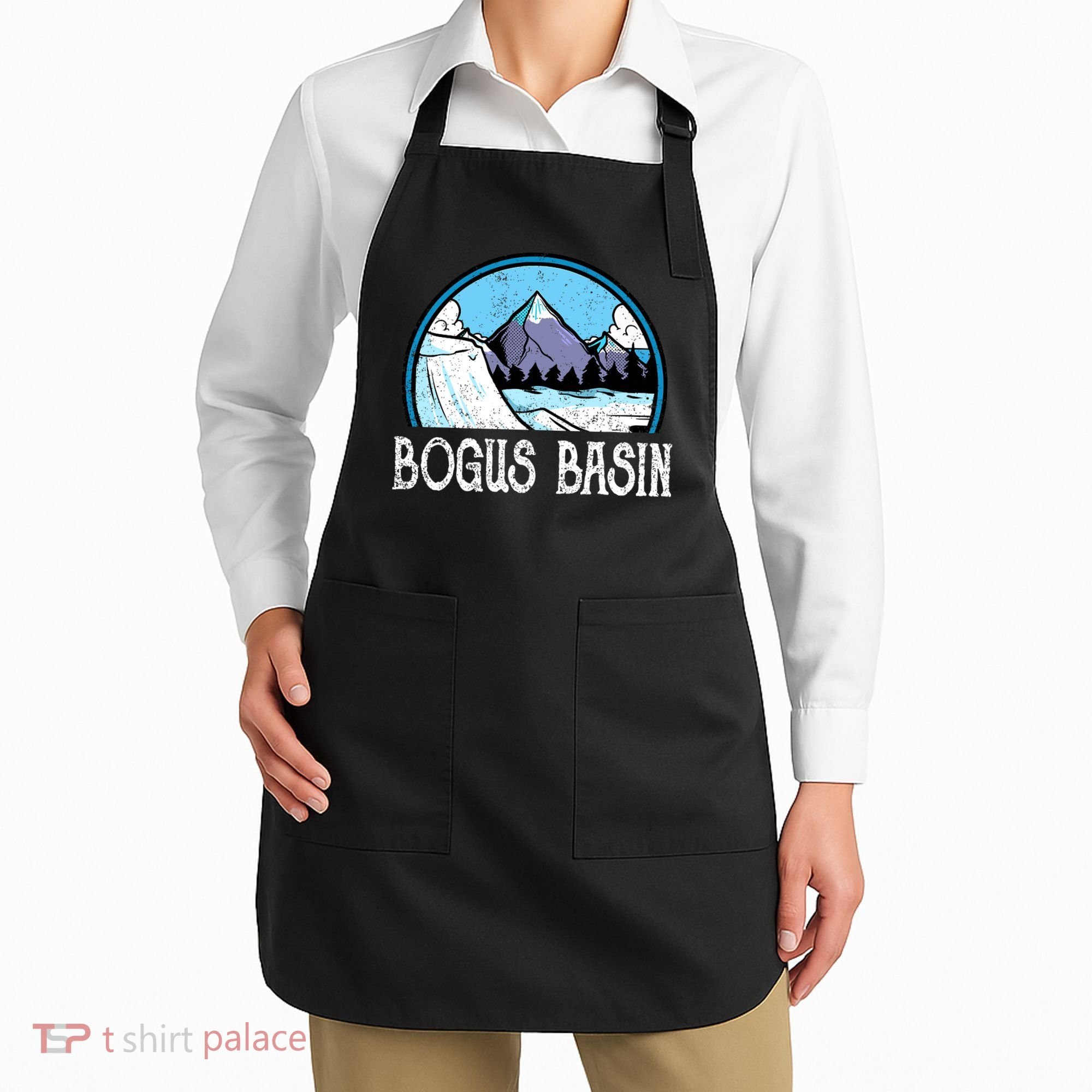 Skier Skiing Slopes Idaho Winter Mountains Bogus Basin Premium Apron