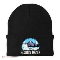 Skier Skiing Slopes Idaho Winter Mountains Bogus Basin Premium Beanie thumb 0