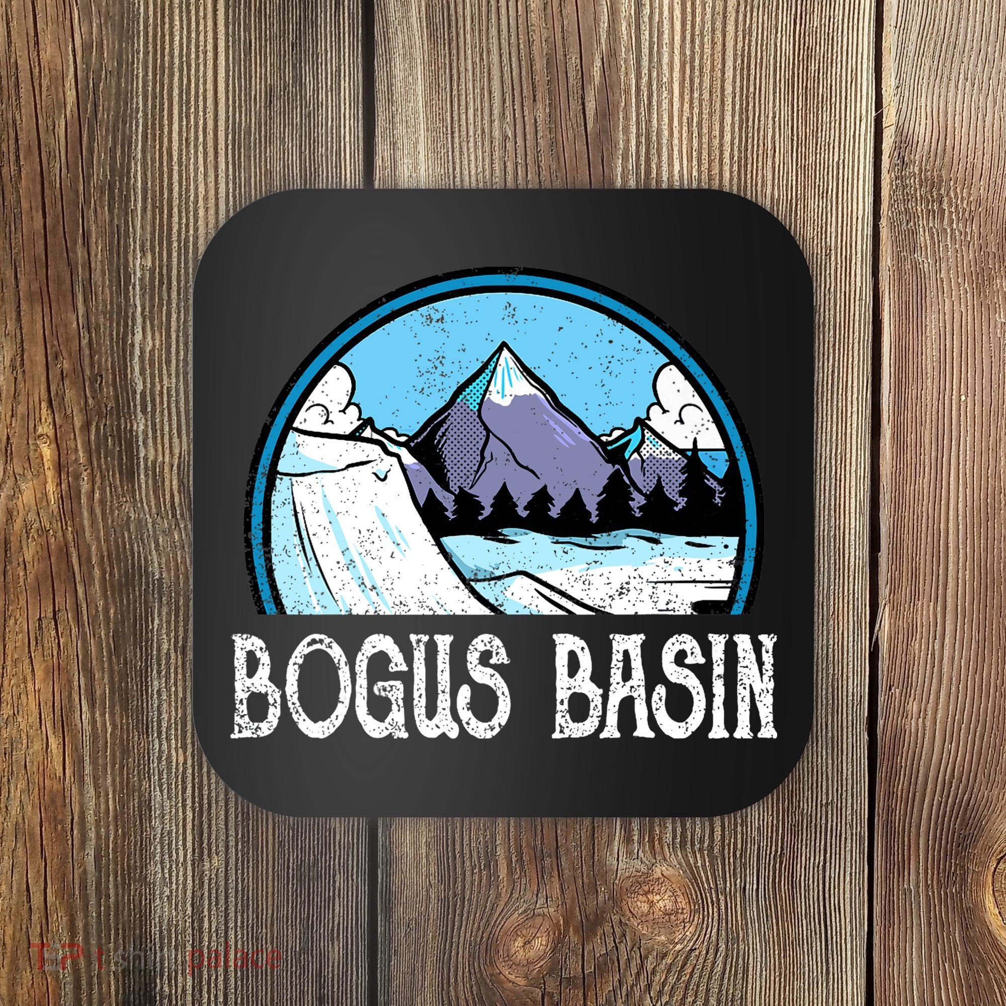Skier Skiing Slopes Idaho Winter Mountains Bogus Basin Premium Coaster