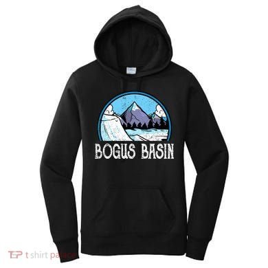 Skier Skiing Slopes Idaho Winter Mountains Bogus Basin Premium Women's Hoodie