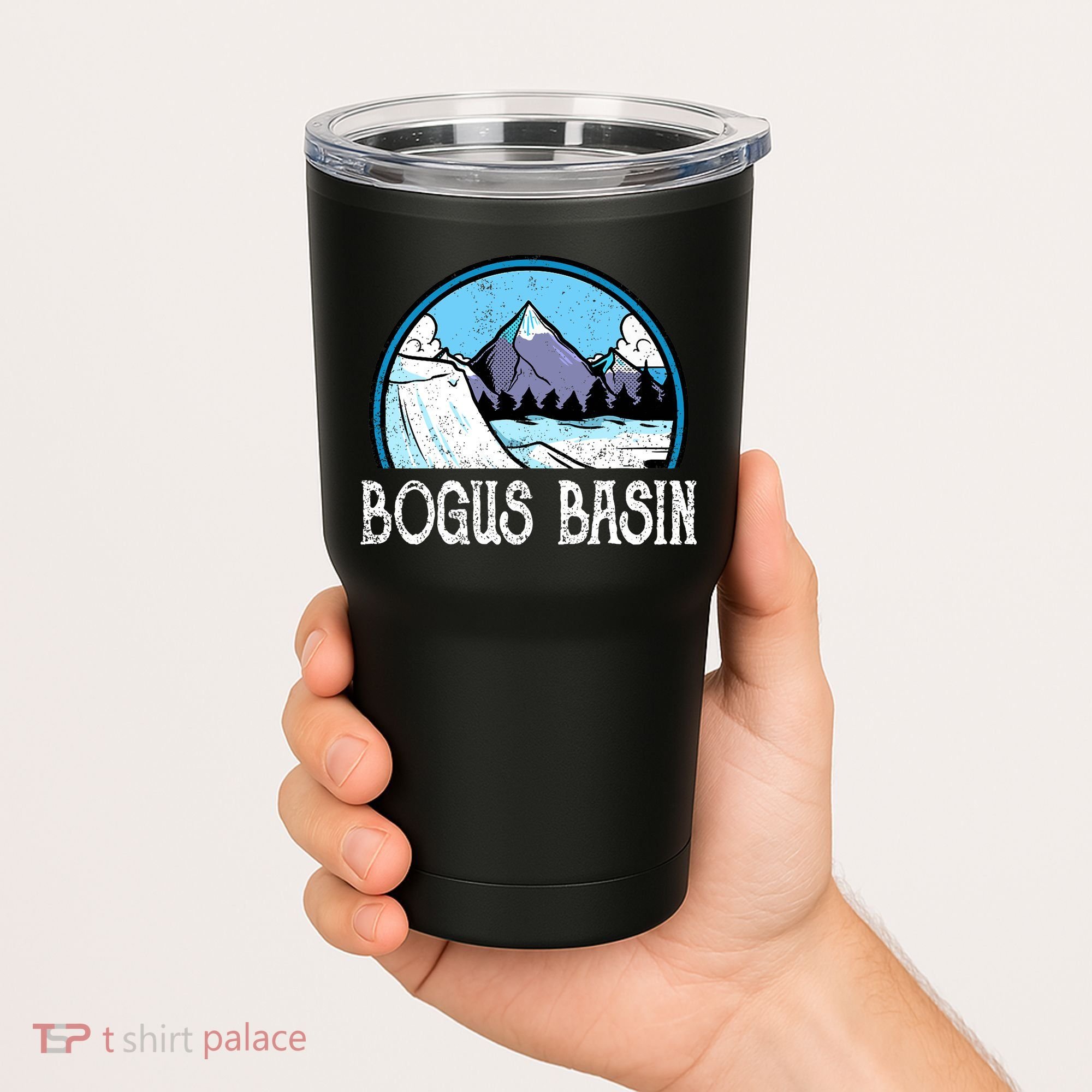 Skier Skiing Slopes Idaho Winter Mountains Bogus Basin Premium Tumbler