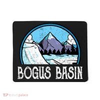 Skier Skiing Slopes Idaho Winter Mountains Bogus Basin Premium Mousepad thumb 0