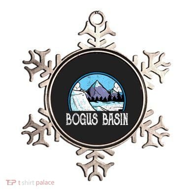Skier Skiing Slopes Idaho Winter Mountains Bogus Basin Premium Ornament