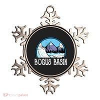 Skier Skiing Slopes Idaho Winter Mountains Bogus Basin Premium Ornament thumb 0