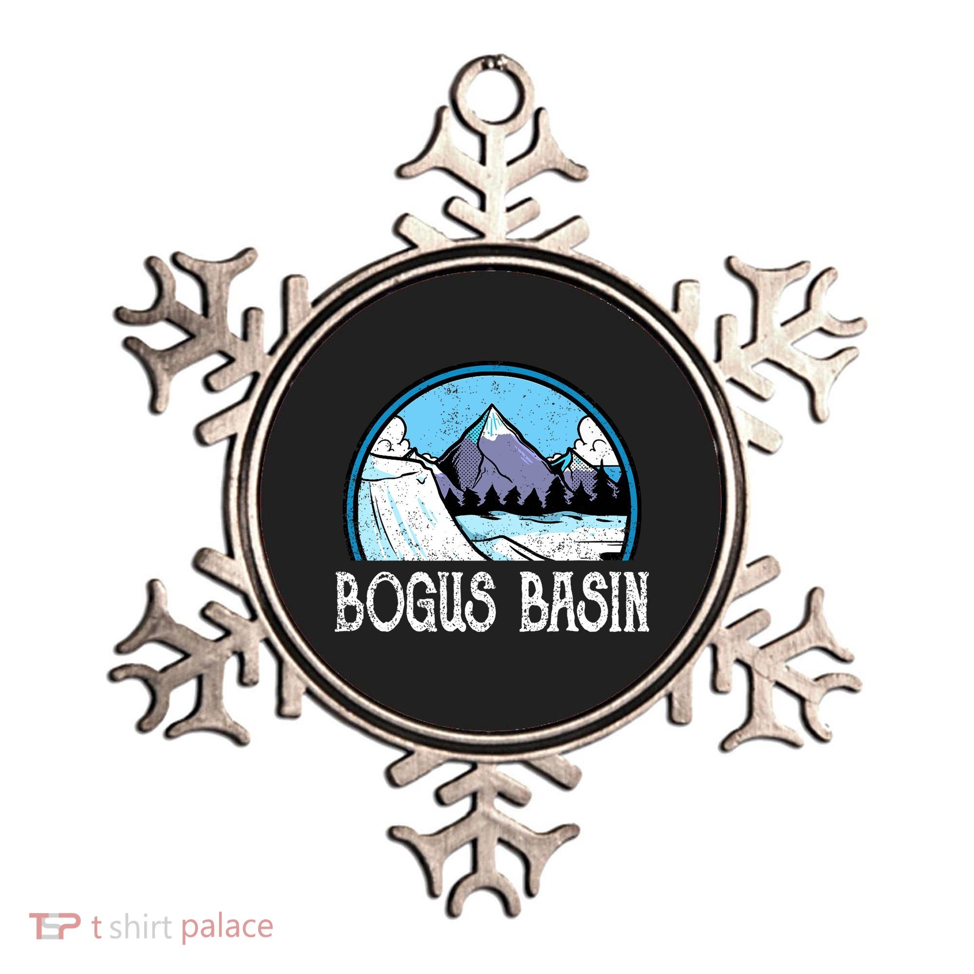 Skier Skiing Slopes Idaho Winter Mountains Bogus Basin Premium Ornament