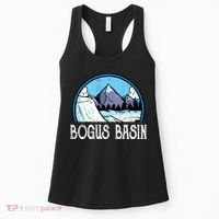 Skier Skiing Slopes Idaho Winter Mountains Bogus Basin Premium Women's Tank Top thumb 0