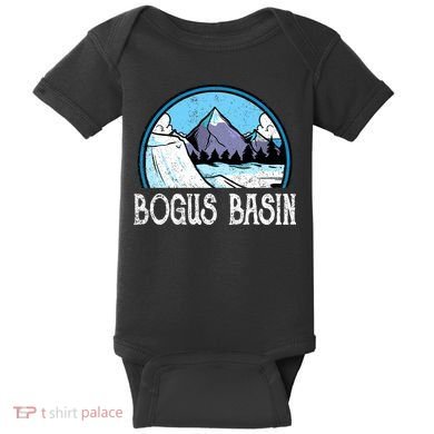Skier Skiing Slopes Idaho Winter Mountains Bogus Basin Premium Baby Bodysuit