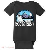 Skier Skiing Slopes Idaho Winter Mountains Bogus Basin Premium Baby Bodysuit thumb 0