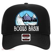 Skier Skiing Slopes Idaho Winter Mountains Bogus Basin Premium Hat thumb 0