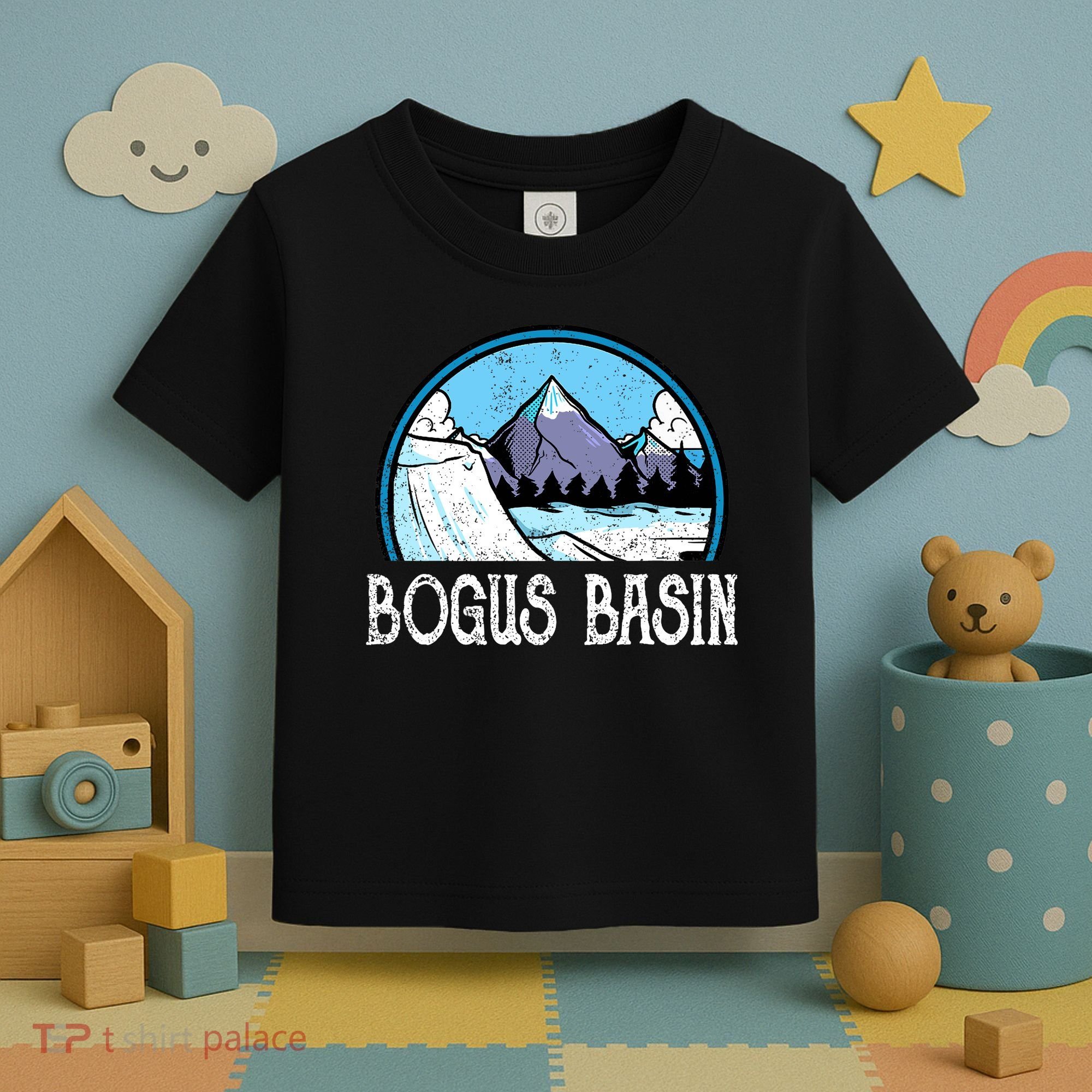 Skier Skiing Slopes Idaho Winter Mountains Bogus Basin Premium Toddler T-Shirt