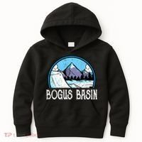 Skier Skiing Slopes Idaho Winter Mountains Bogus Basin Premium Kids Hoodie thumb 0