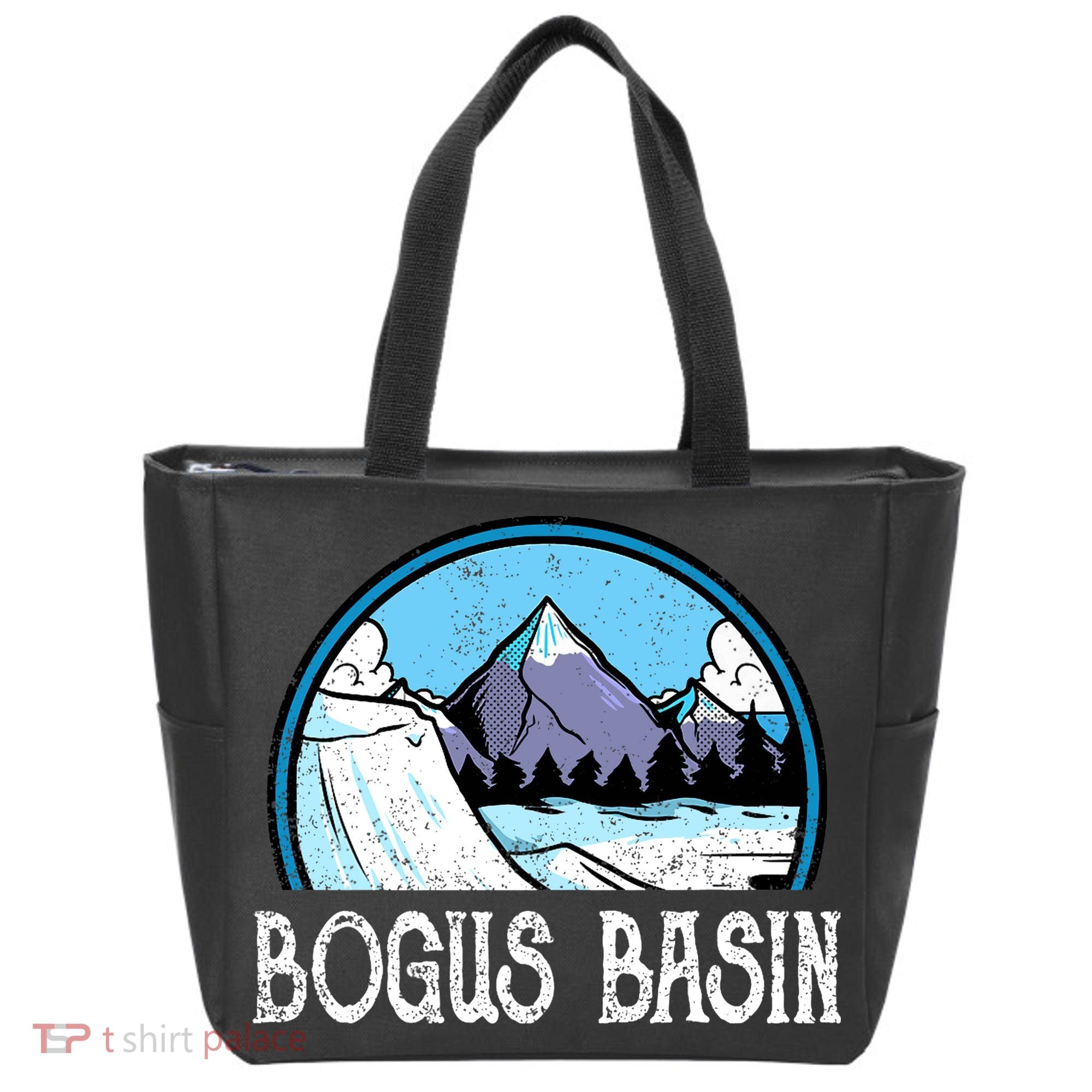 Skier Skiing Slopes Idaho Winter Mountains Bogus Basin Premium Tote Bag