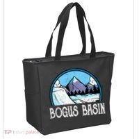 Skier Skiing Slopes Idaho Winter Mountains Bogus Basin Premium Tote Bag thumb 2