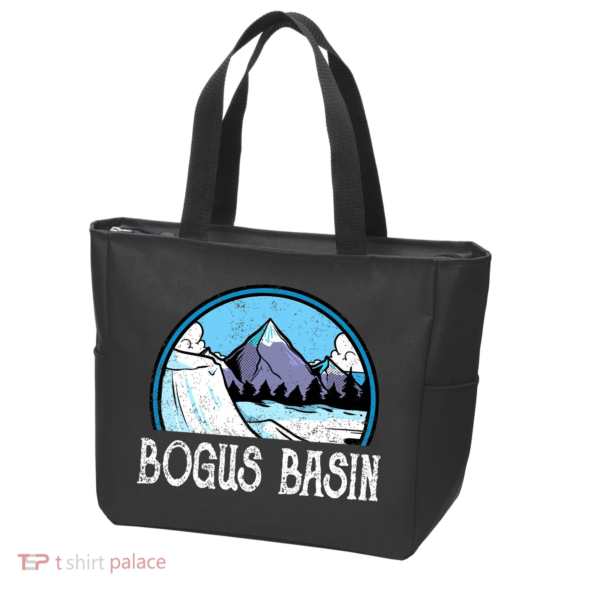 Skier Skiing Slopes Idaho Winter Mountains Bogus Basin Premium Tote Bag