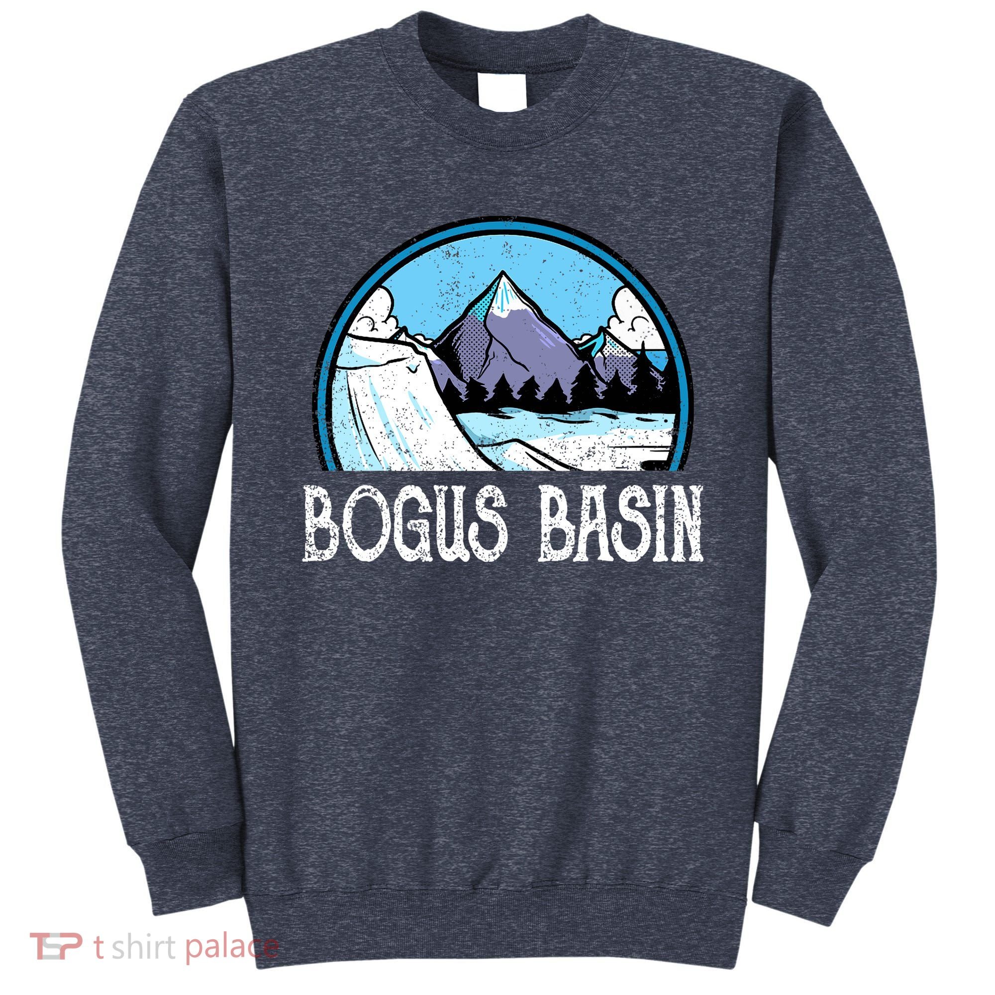 Skier Skiing Slopes Idaho Winter Mountains Bogus Basin Premium Sweatshirt
