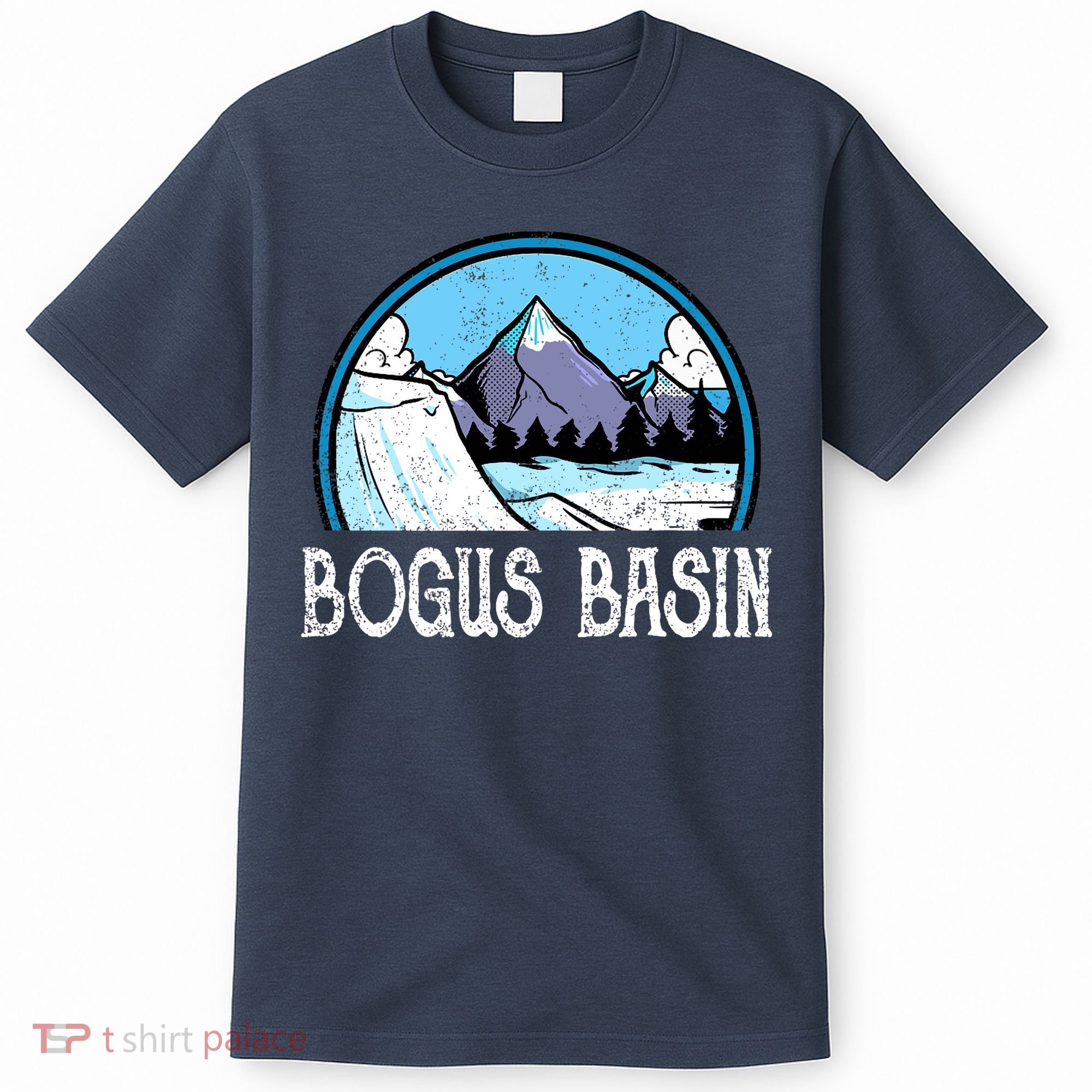 Skier Skiing Slopes Idaho Winter Mountains Bogus Basin Premium T-Shirt