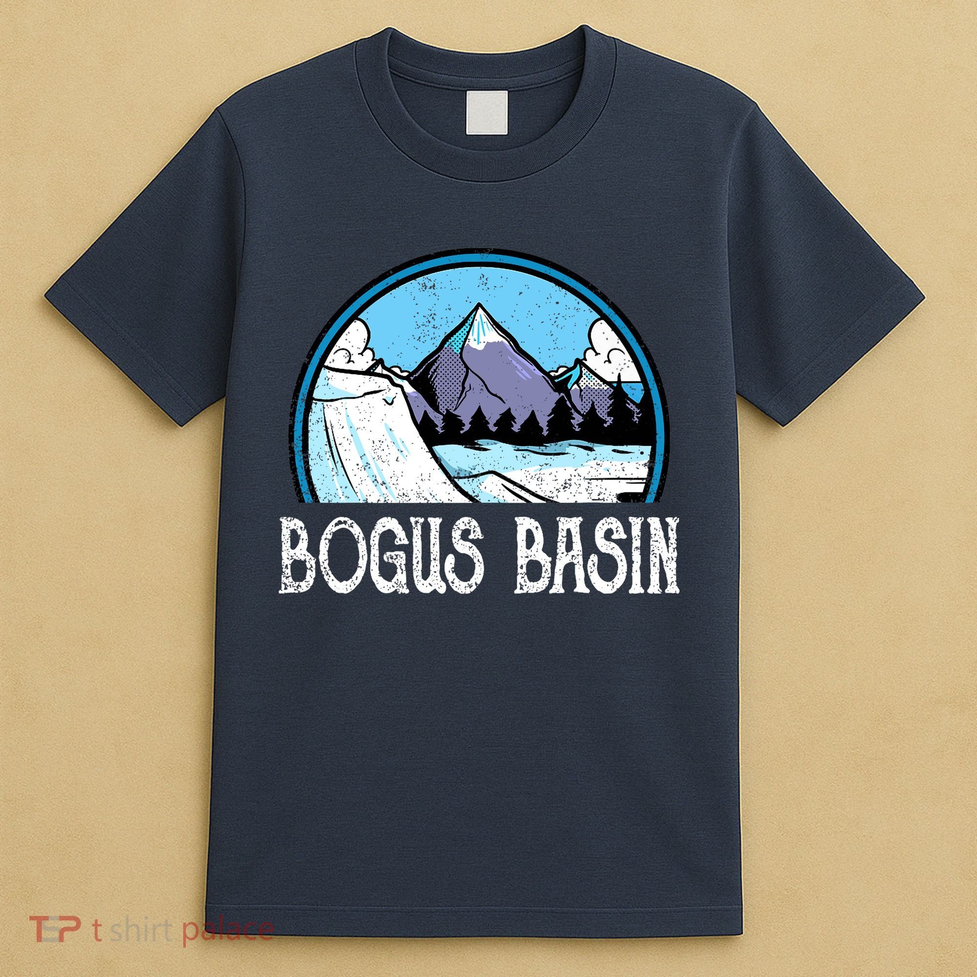 Skier Skiing Slopes Idaho Winter Mountains Bogus Basin Premium T-Shirt