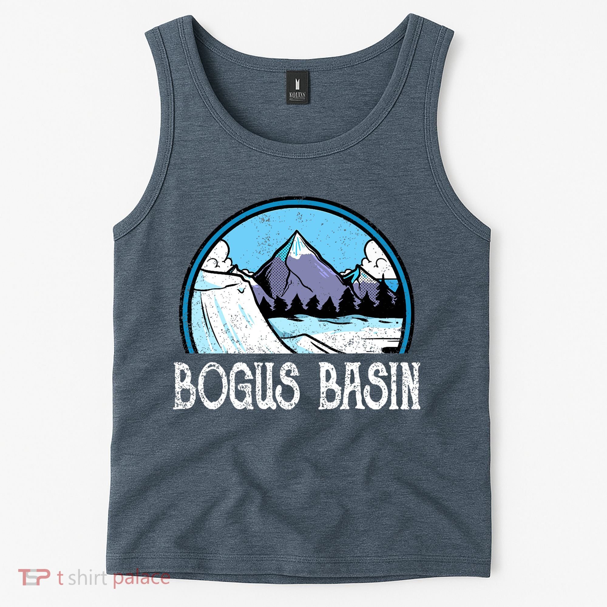 Skier Skiing Slopes Idaho Winter Mountains Bogus Basin Premium Tank Top
