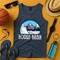 Skier Skiing Slopes Idaho Winter Mountains Bogus Basin Premium Tank Top thumb 4