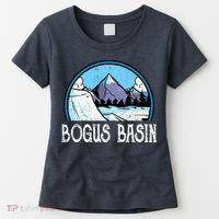 Skier Skiing Slopes Idaho Winter Mountains Bogus Basin Premium Women's T-Shirt thumb 0