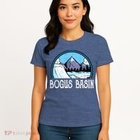 Skier Skiing Slopes Idaho Winter Mountains Bogus Basin Premium Women's T-Shirt thumb 4