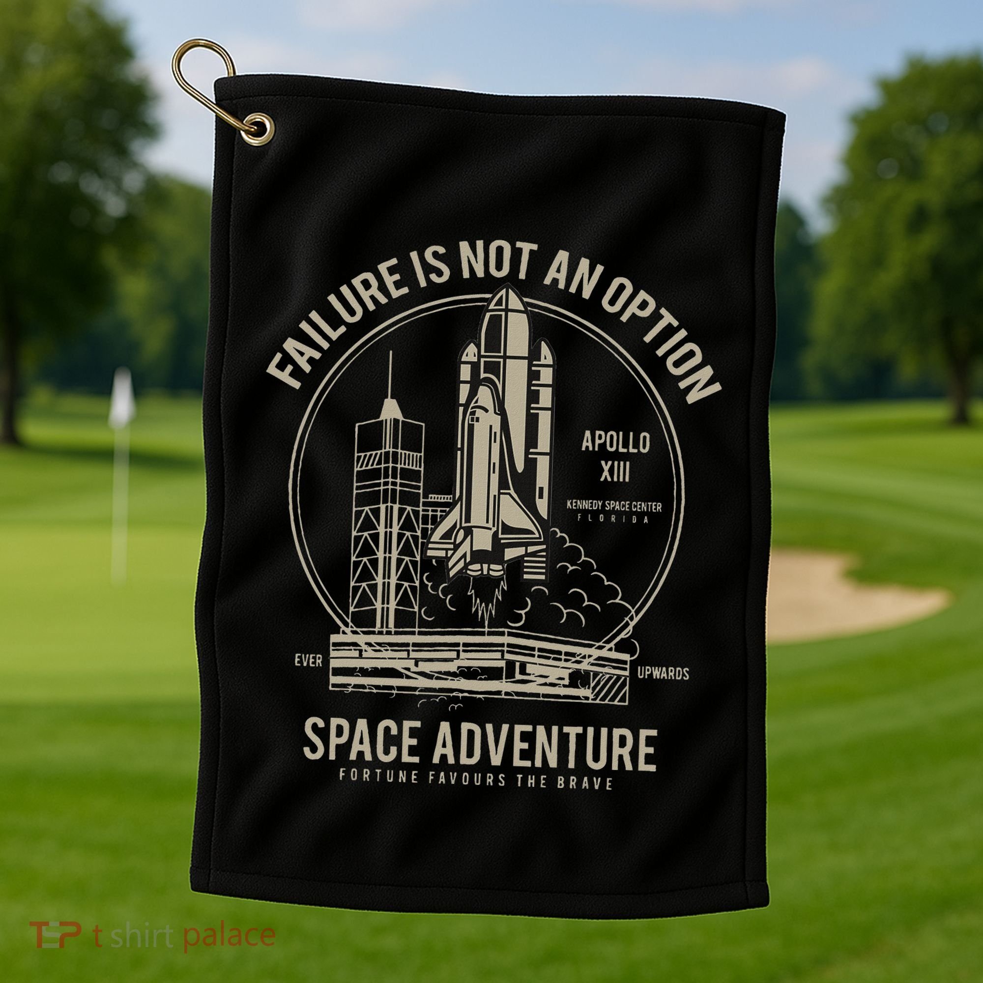 Space Shuttle Ship Launch Golf Towel