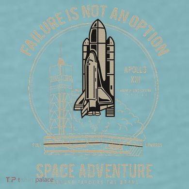 Space Shuttle Ship Launch Sueded Cloud Jersey T-Shirt