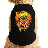 Spooky Season Scary Halloween Pumpkin Doggie Tank thumb 0