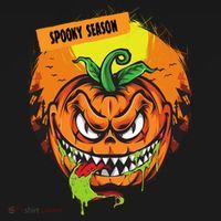 Spooky Season Scary Halloween Pumpkin USA-Made Doggie Bandana thumb 2