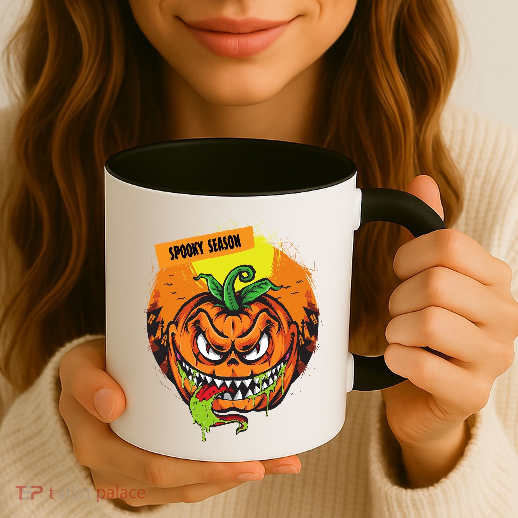 Spooky Season Scary Halloween Pumpkin Coffee Mug