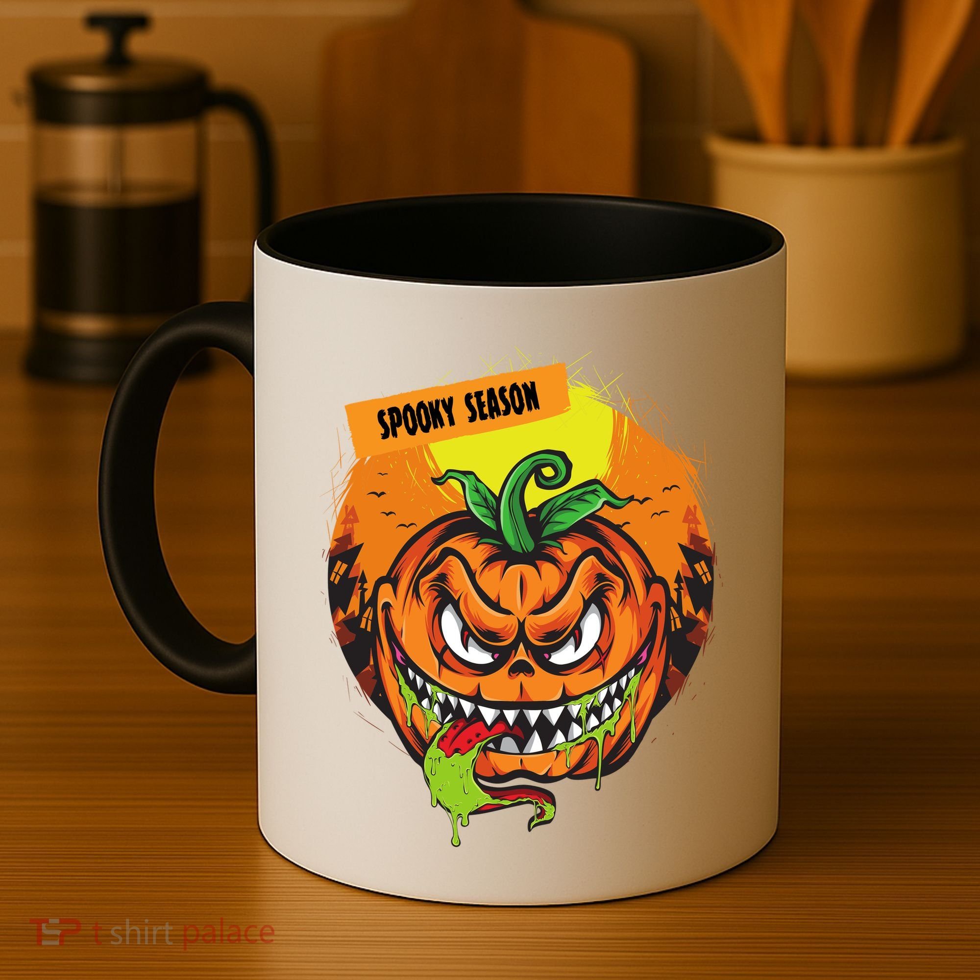 Spooky Season Scary Halloween Pumpkin Coffee Mug