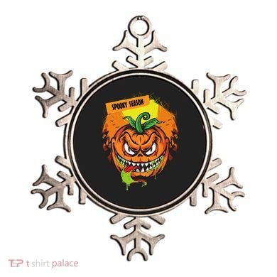 Spooky Season Scary Halloween Pumpkin Ornament