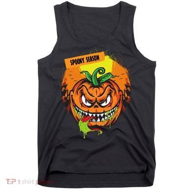 Spooky Season Scary Halloween Pumpkin Tank Top