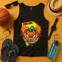 Spooky Season Scary Halloween Pumpkin Tank Top thumb 4