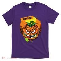 Spooky Season Scary Halloween Pumpkin T-Shirt thumb 0