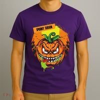 Spooky Season Scary Halloween Pumpkin T-Shirt thumb 3