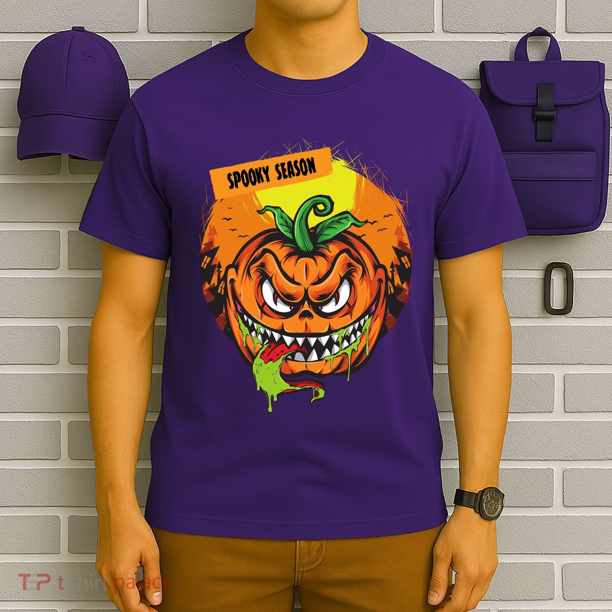 Spooky Season Scary Halloween Pumpkin T-Shirt