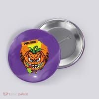 Spooky Season Scary Halloween Pumpkin Button thumb 0