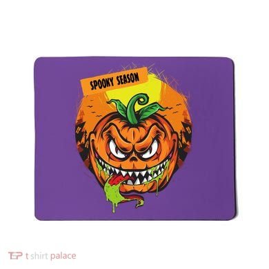 Spooky Season Scary Halloween Pumpkin Mousepad