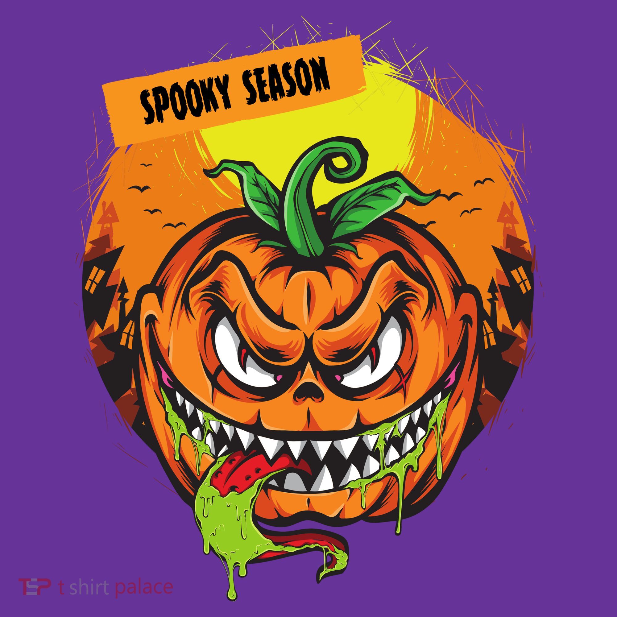Spooky Season Scary Halloween Pumpkin Hat