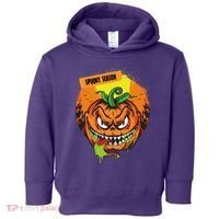Spooky Season Scary Halloween Pumpkin Toddler Hoodie thumb 0