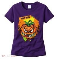 Spooky Season Scary Halloween Pumpkin Women's T-Shirt thumb 0