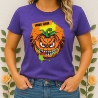 Spooky Season Scary Halloween Pumpkin Women's T-Shirt thumb 2