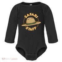 Safari Staff Safari Birthday Zoo Birthday Baby Long Sleeve Bodysuit thumb 0