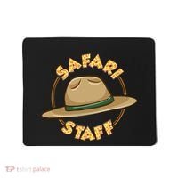 Safari Staff Safari Birthday Zoo Birthday Mousepad thumb 0