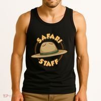 Safari Staff Safari Birthday Zoo Birthday Tank Top thumb 3
