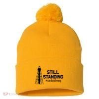 Still Standing Sanibel Strong Florida Hurricane Relief Pom Pom 12in Knit Beanie thumb 0